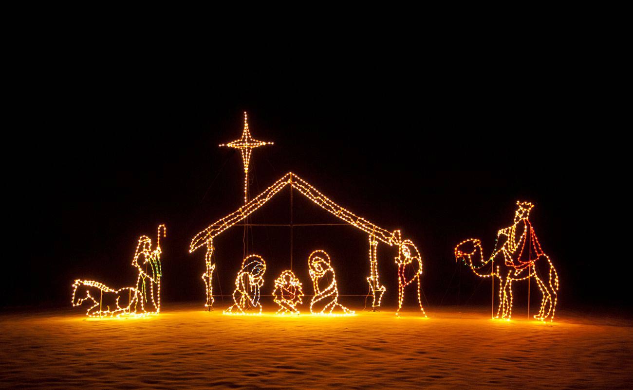 christmas manger light decoration around the world 1 1 - My Bible Song