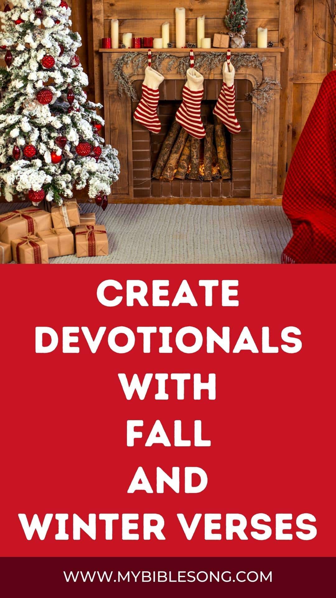 Create Devotionals with Fall and Winter Verses