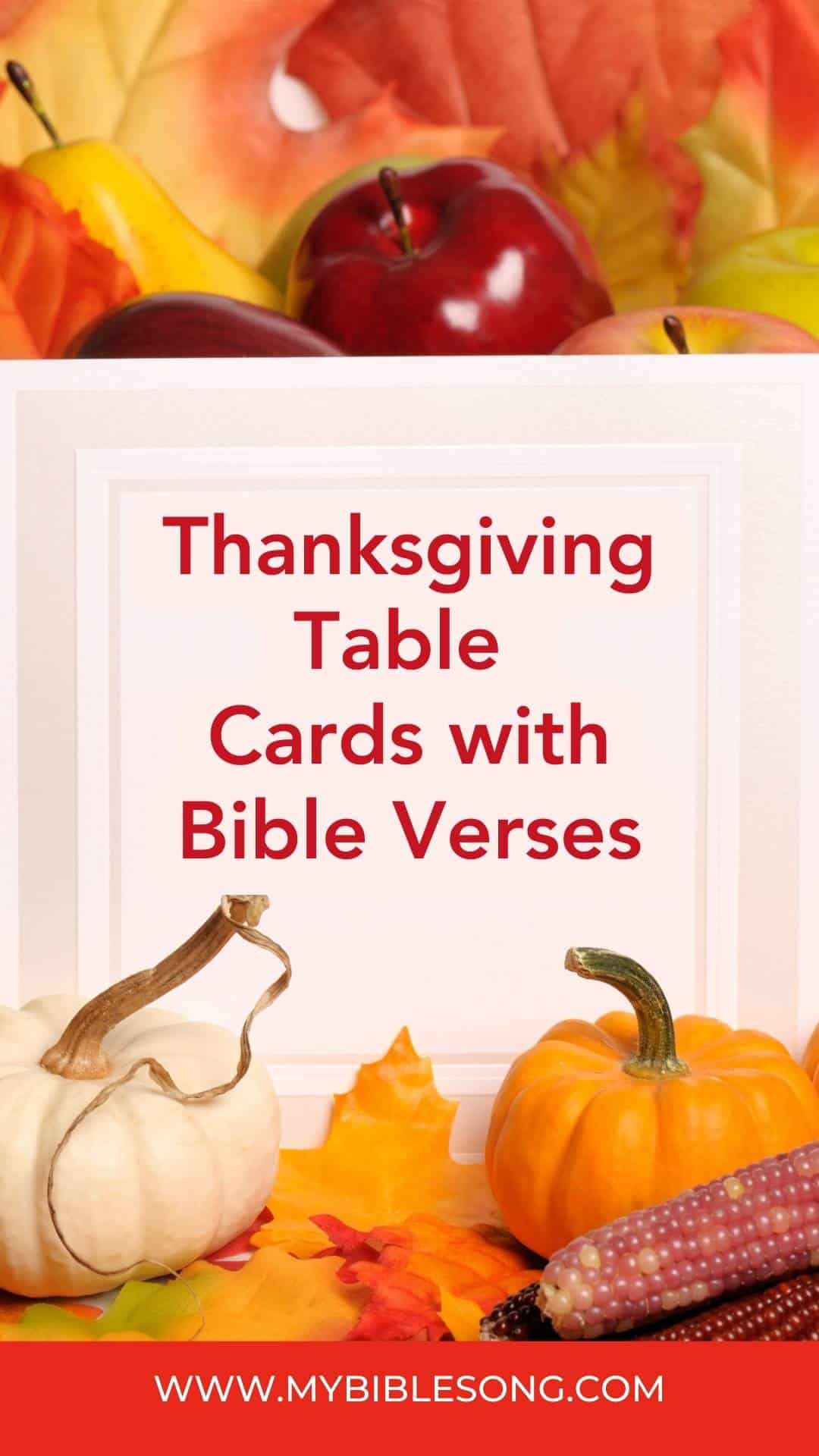 Thanksgiving Table Cards with Bible Verses