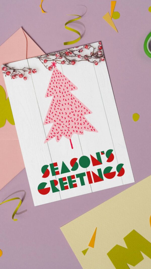 Creative seasons greetings card