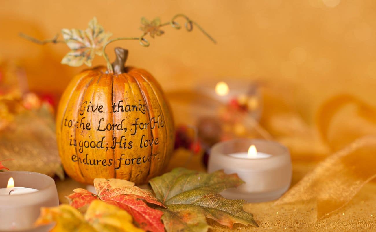 thanksgiving bible verses on pumpkins in english