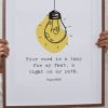 Psalm 119-105-Your word is a lamp for my feet wallpapper