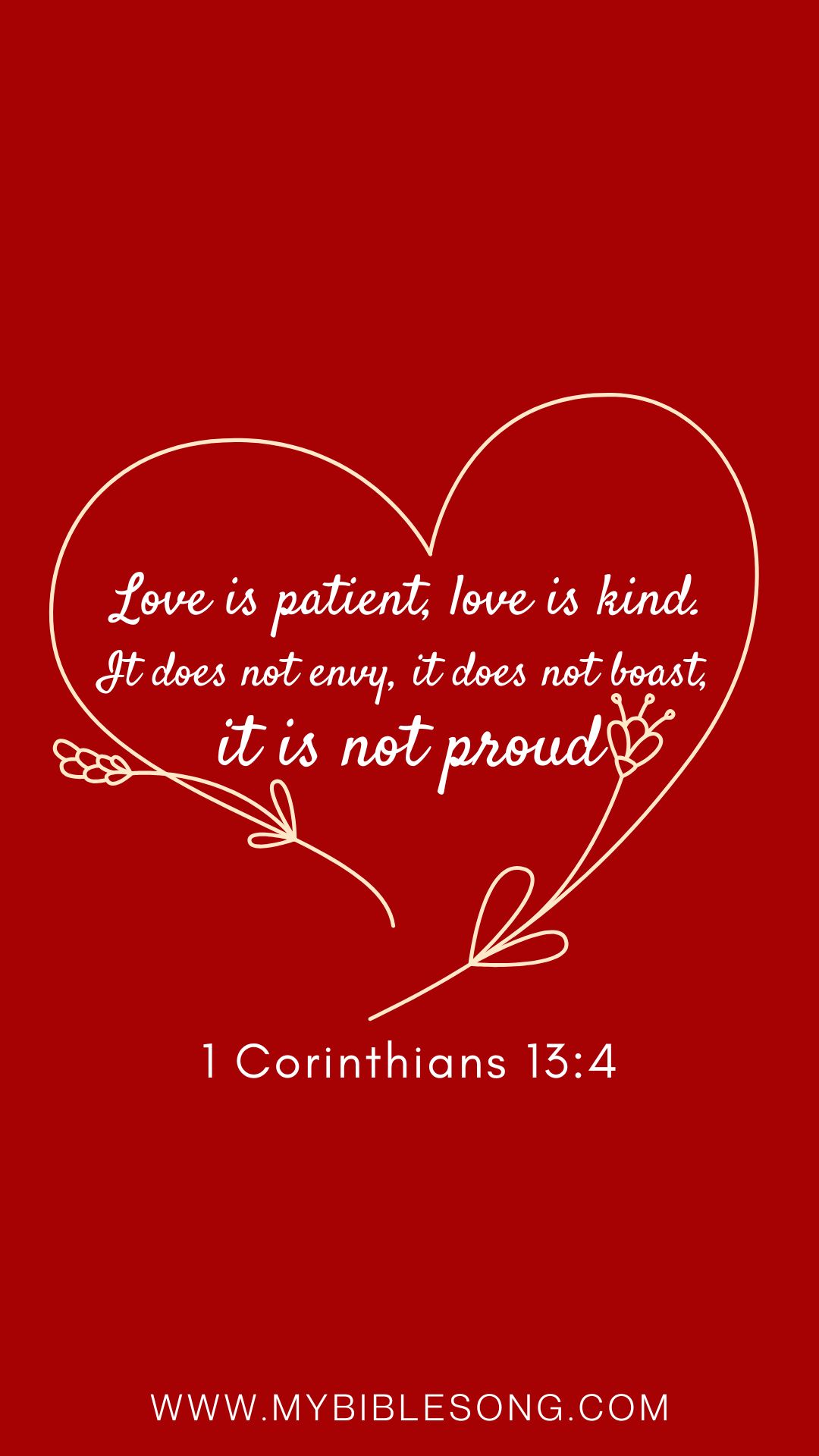 1 Corinthians 13-4 Love is patient love is kind