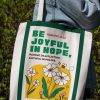 Romans 12:12 Be joyful in hope green yellow Bag digital design